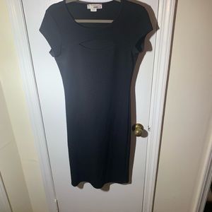Black midi dress